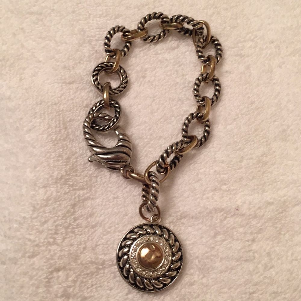 NEW Two-tone Cable Link Bracelet